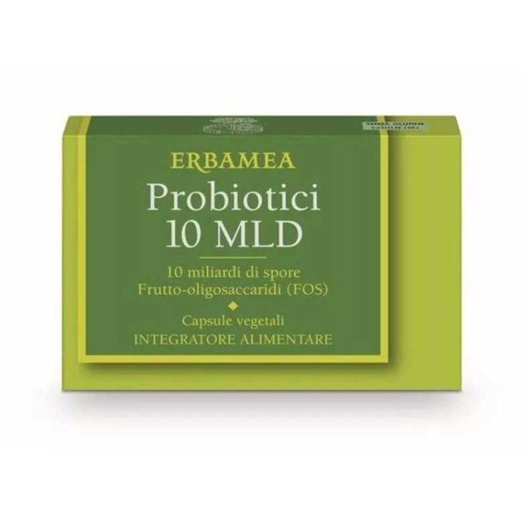 Probiotiques 10 ml Erbamea 24 Gélules Végétales