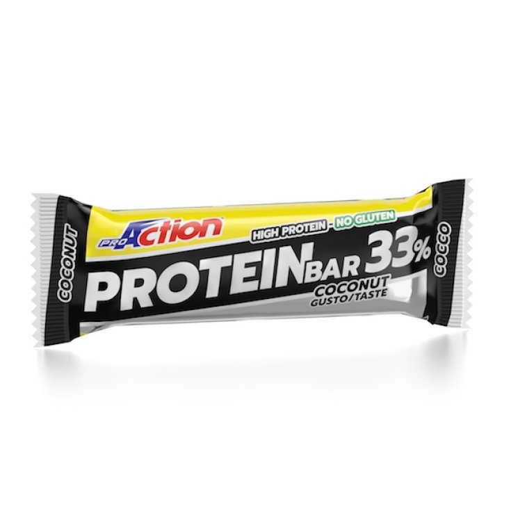 Barre Protéinée 33% - ProAction Noix de Coco 50g
