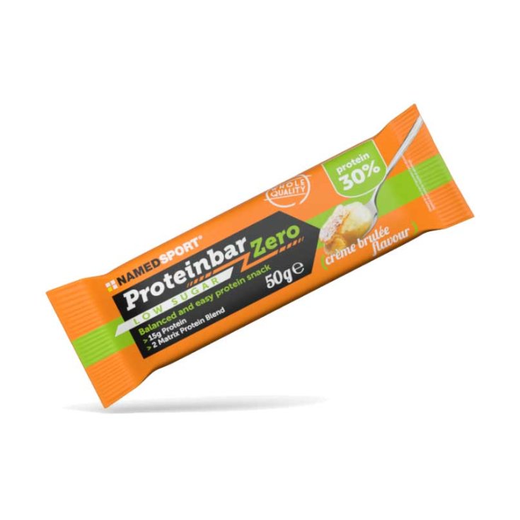 Barre Protéinée Zero Crème Brûlée NamedSport® 50g