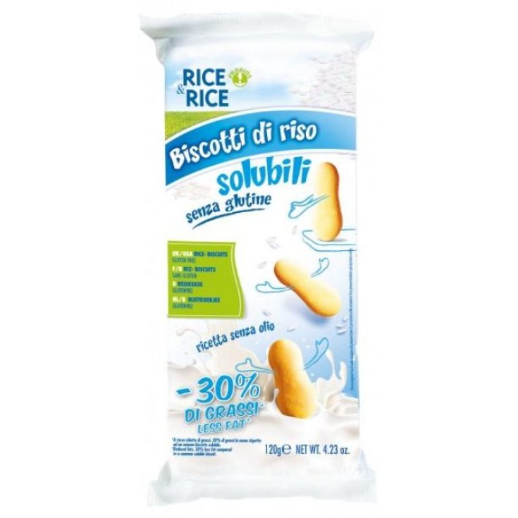 Rice & Rice Probios Biscuits de riz solubles sans gluten 120g