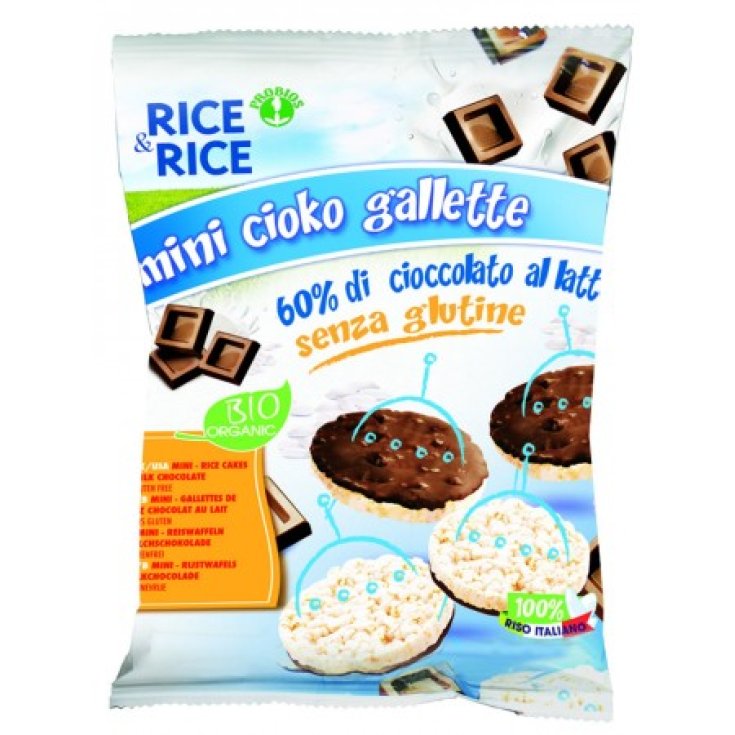 Rice & Rice Mini Cioko Gallette 60% Chocolat au Lait Probios 60g