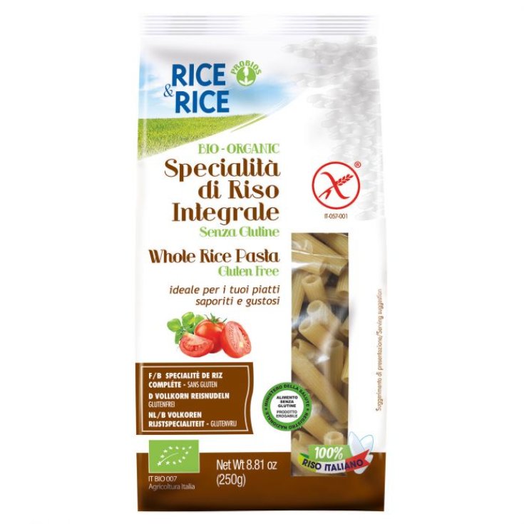 Riz & Riz Riz Complet Spécialités Sedanini Probios 250g