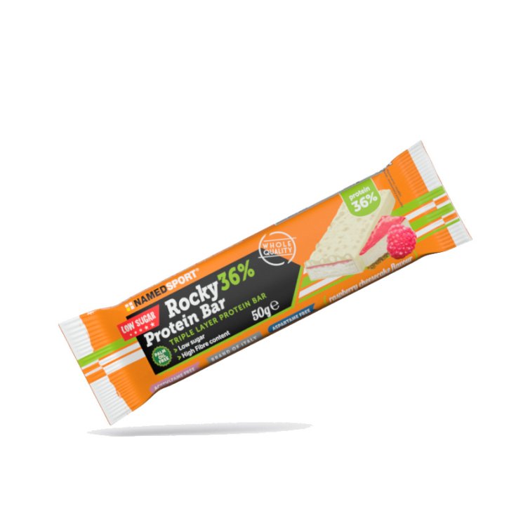 Rocky Barre Protéinée 36% Framboise Cheesecake NamedSport® 50g