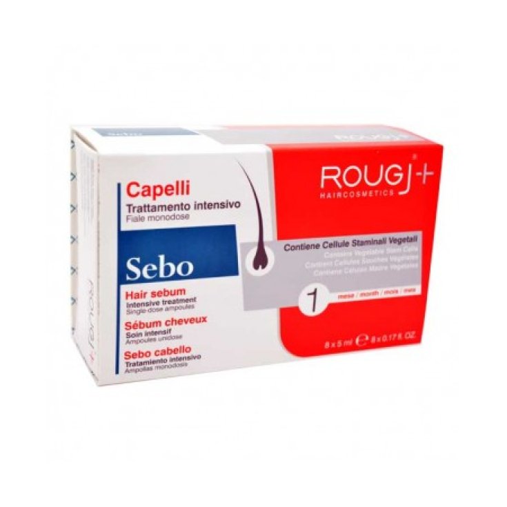 Sébum Traitement Intensif Capillaire 1 Mois ROUGJ 8x5ml