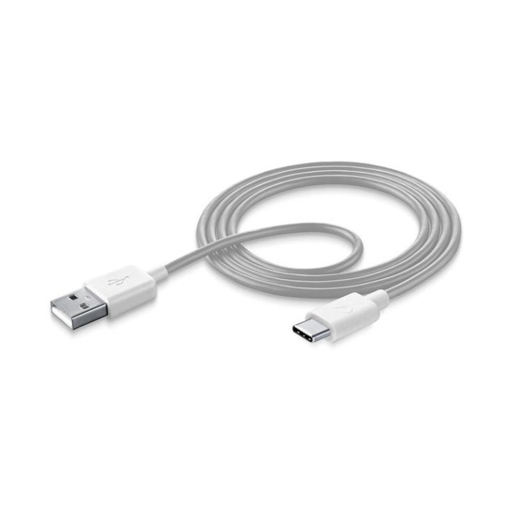 Câble de données blanc Smart USB 2.0 USB-C Cellularline 1 1 m