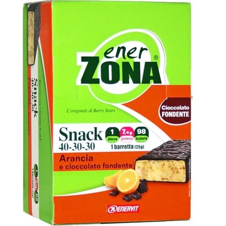 Snack 40-30-30® Orange Enervit EnerZona® Balance Boîte 30 Barres