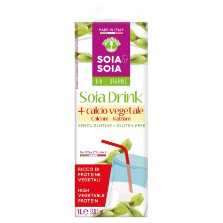 Soya & Soya Soy Drink Boisson au Soja Aux Probios De Calcium Végétal 1l