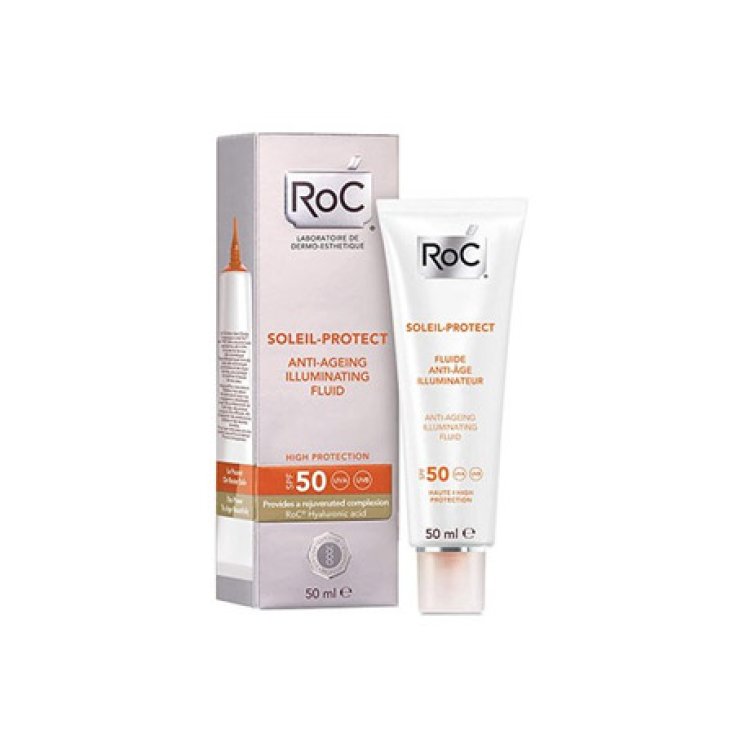 Soleil Protect Fluide Visage Anti-Âge Illuminateur Spf50 RoC 50 ml