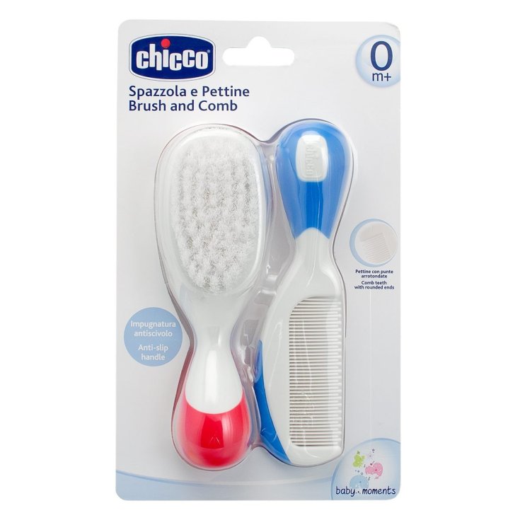 Brosse en nylon et peigne Chicco®