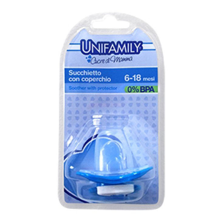 Sucette 6-18 Garçon Silicone Unifamily® 1 Pièce