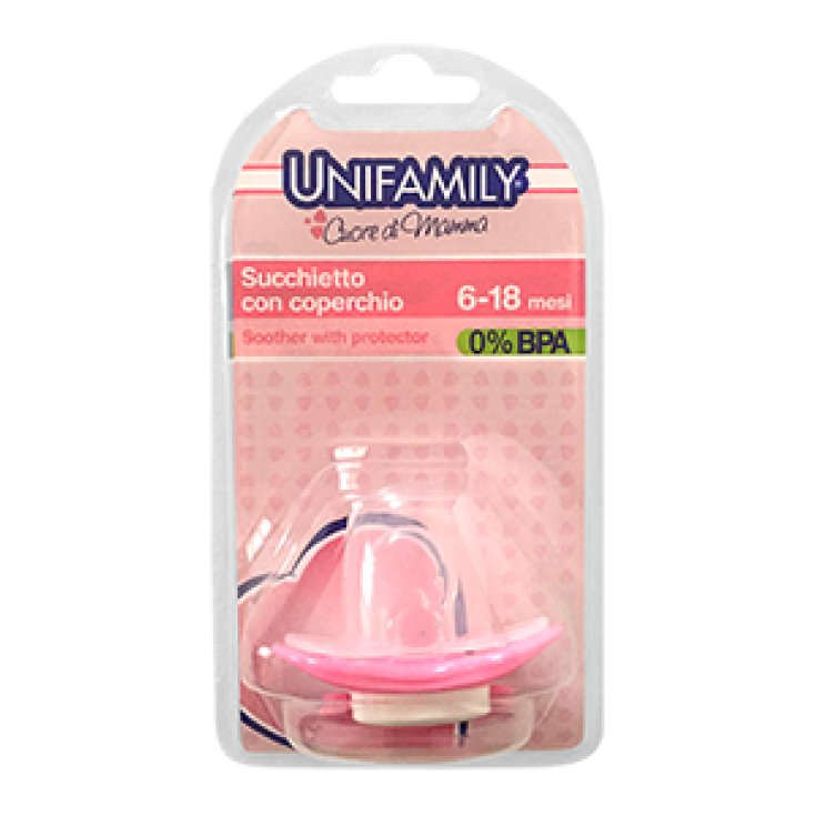 Sucette 6-18 Fille Silicone Unifamily® 1 Pièce