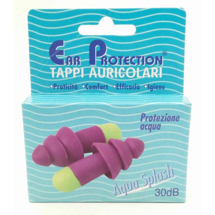 Protection auditive Bouchons d'oreille Aqua Splash Protection contre l'eau 2 bouchons d'oreille
