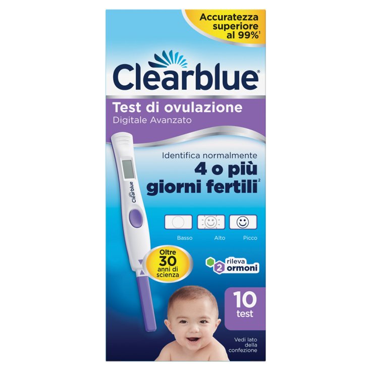 Test d'ovulation numérique avancé Clearblue® 10 tests