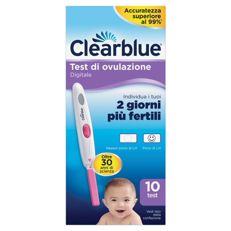 Test d'ovulation numérique Clearblue® 10 tests