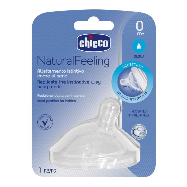 NaturalFeeling 0m + (Débit lent) Tétine Chicco®