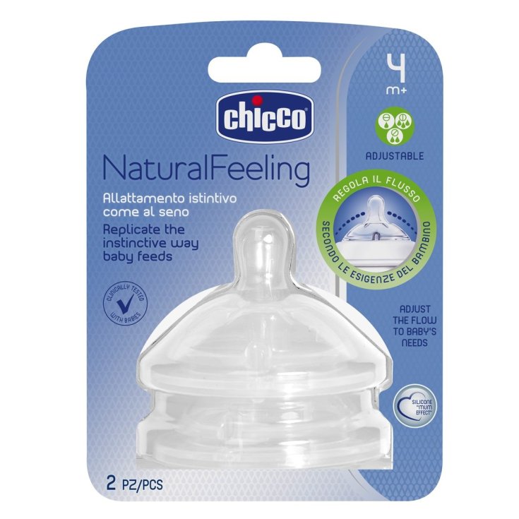 NaturalFeeling Tétine 4m+ (Débit Régulier) Chicco® 2 Pièces