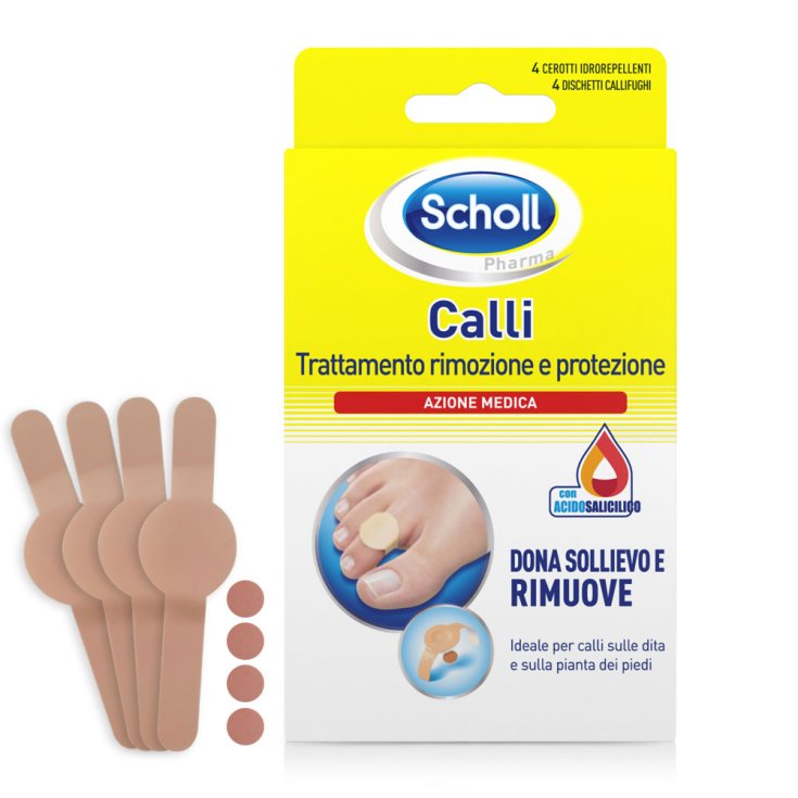 Scholl Cors Removal And Protection Treatment 4 Patches + 4 Disques
