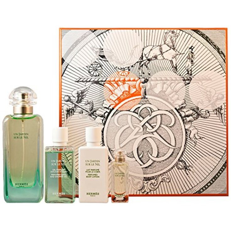 Un Jardin Sur Le Nil - Eau De Toilette Vaporisateur + Eau De Toilette Miniature + Lait Corps + Gel Bain & Douche Hermès