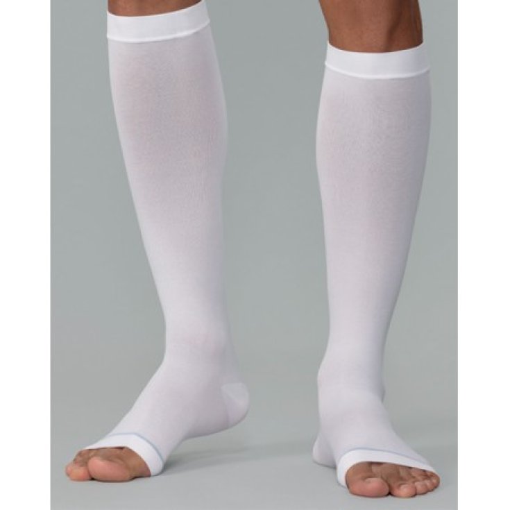 Varisan® Ate18 Mi-bas à bout ouvert Couleur Blanc Taille 3 Cizeta 1 Paire