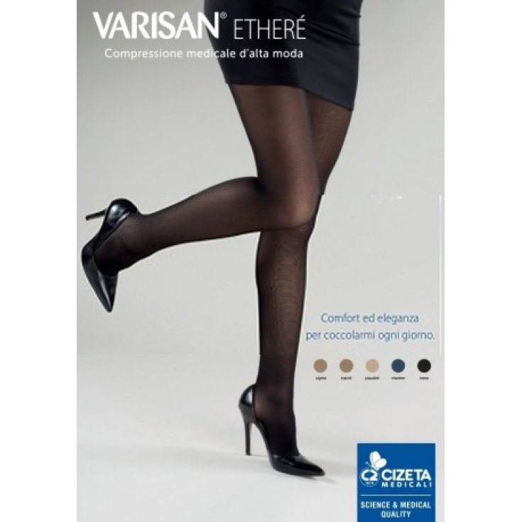 Collant Varisan® Etheré 15-20mmHg Court Bout Fermé Couleur Poudrè Taille 4 Cizeta