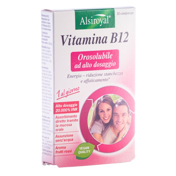 Vitamine B12 Bucale Alsiroyal® 30 Comprimés