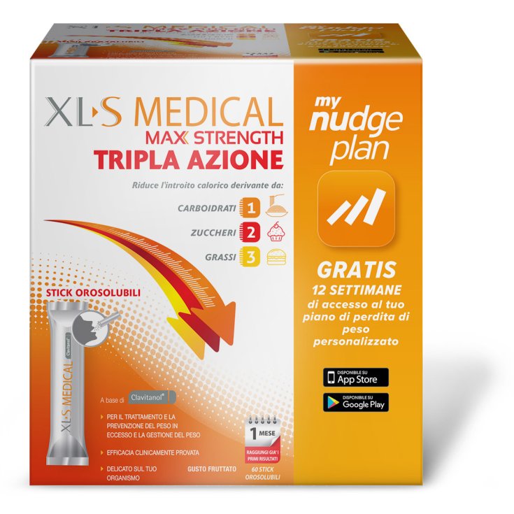 XLS Medical Max Strength Triple Action 60 Sticks Orosolubles