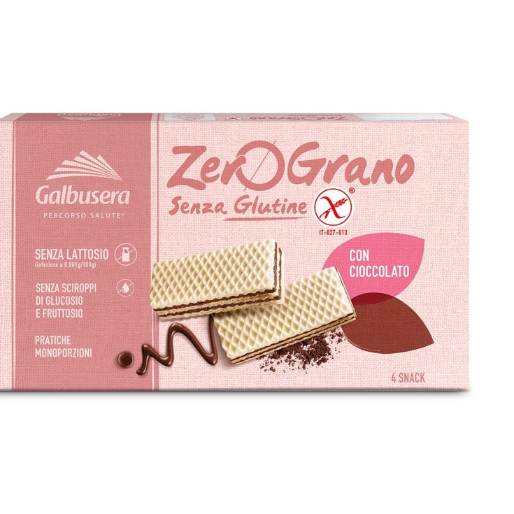 ZeroGrano Gaufrette Au Chocolat Sans Gluten Galbusera 180g
