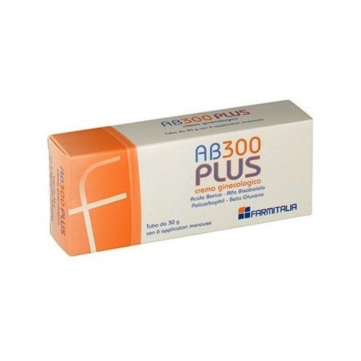 AB300 Plus Farmitalia Crème Gynécologique 30g + 6 Applicateurs Jetables
