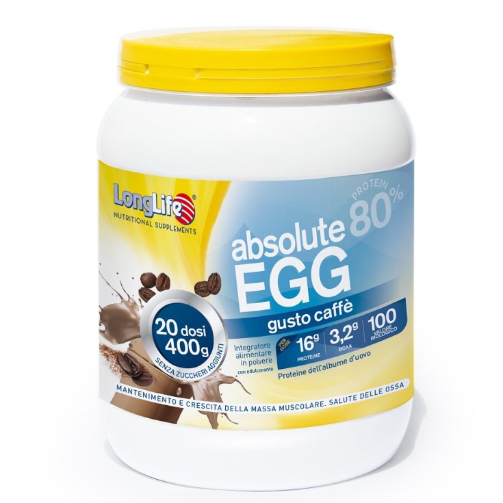 Absolute Egg 80% Goût Café LongLife 400g