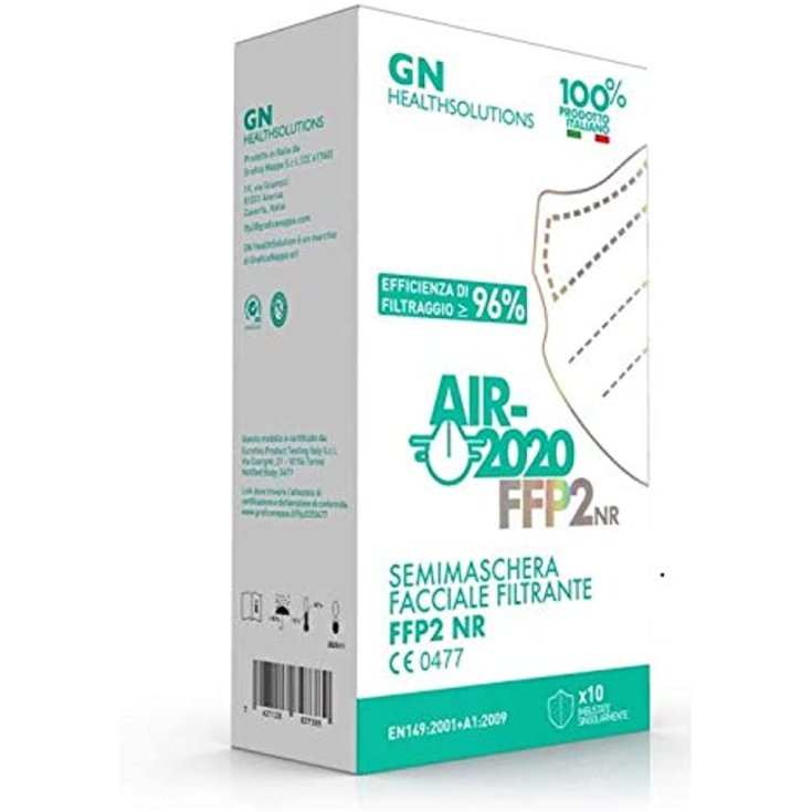 AIR-2020 FFP2 NR GN-Healthsolution 10 Demi-masques