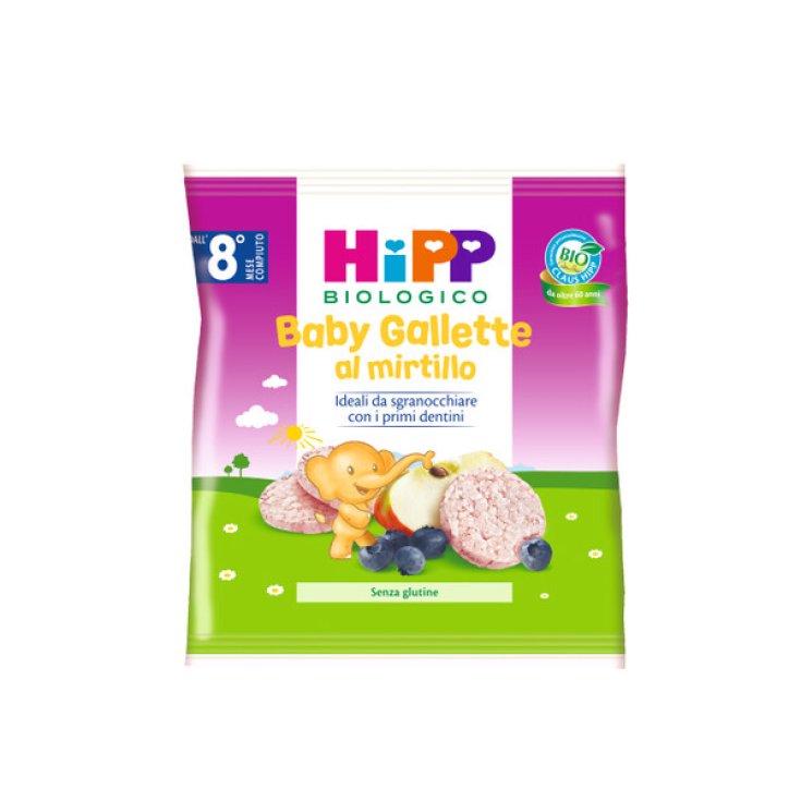 HiPP Gâteaux pour bébés aux myrtilles bio 30g