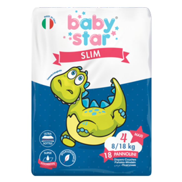 BabyStar Slim Taille 4 (8-18kg) 18 Couches