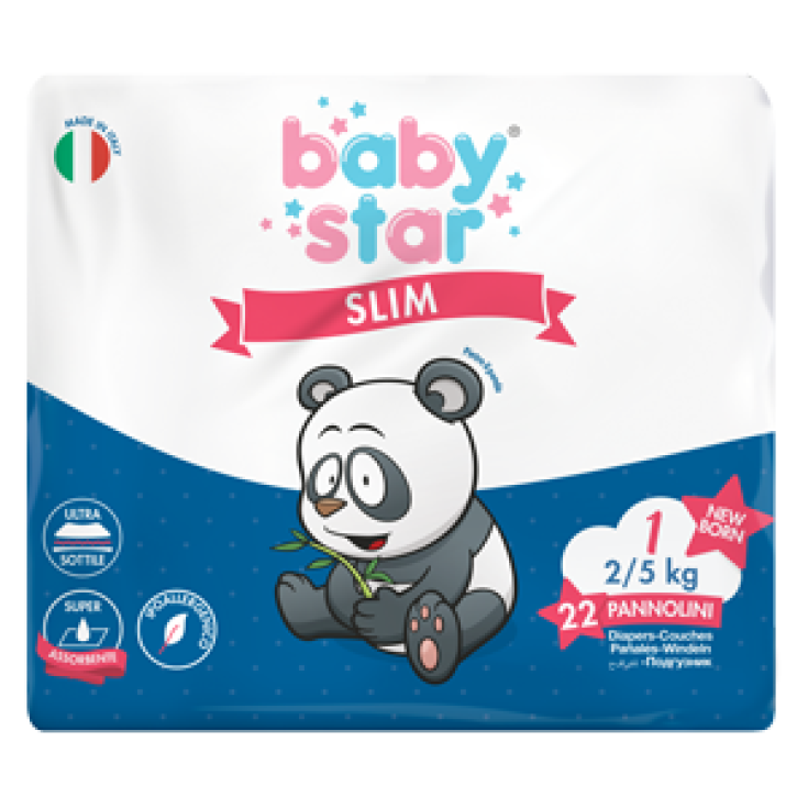 BabyStar Slim Taille 1 (2-5Kg) 22 Couches