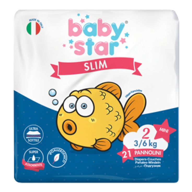 BabyStar Slim Taille 2 (3-6kg) 21 Couches