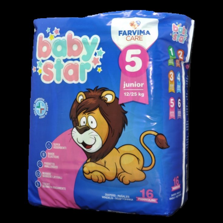 Babystar Taille 5 Farvima Care 48 pièces