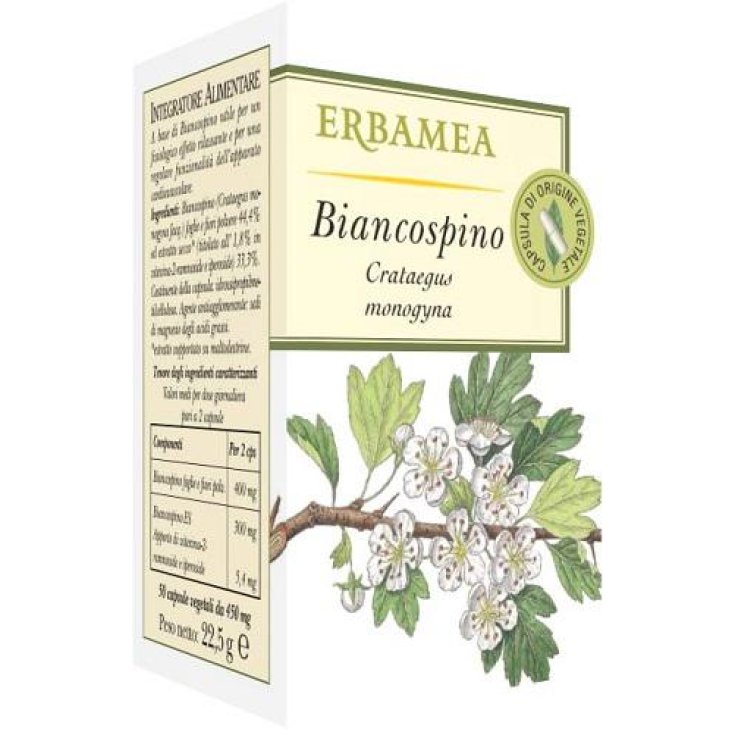 Aubépine Erbamea 50 Capsules Végétariennes