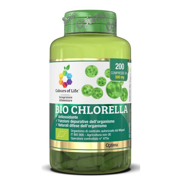 Bio Chlorella Couleurs de Vie Optima 200 Comprimés