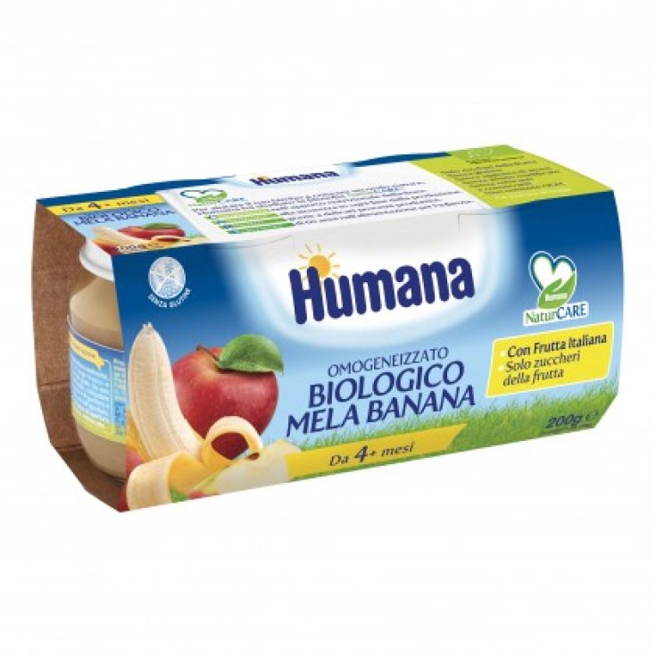Bio Pomme Banane Humana 2x100g
