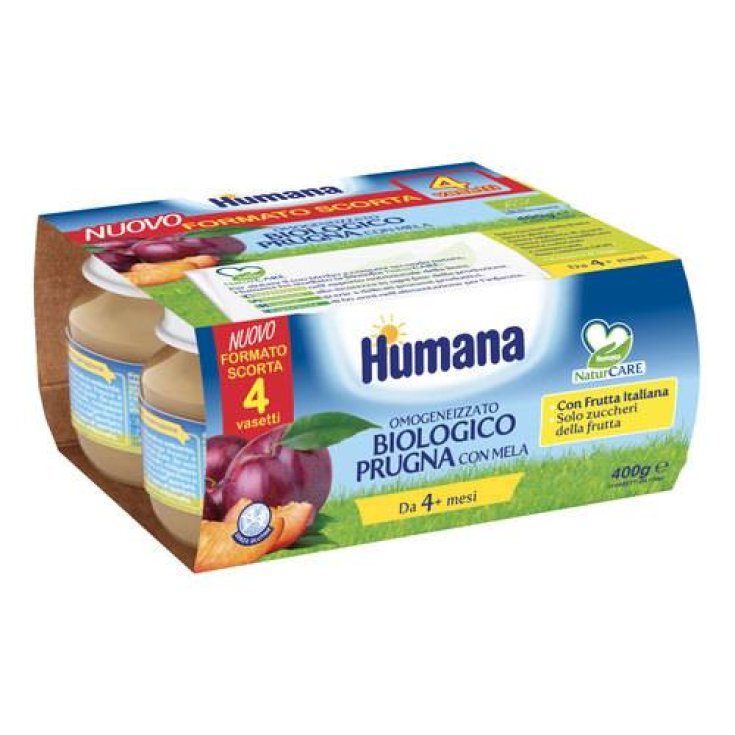 Prune Bio Avec Pomme Humaine 4x100g