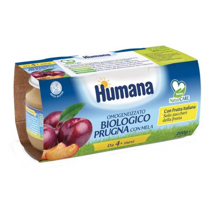 Prune Bio Avec Pomme Humaine 2x100g