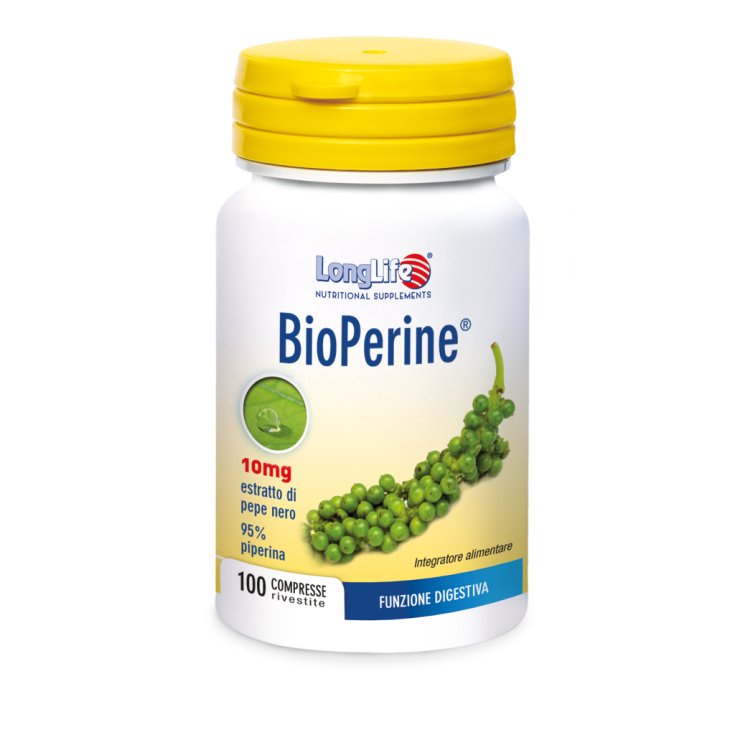 BioPerine® 10mg Longue Vie 100 Comprimés Enrobés