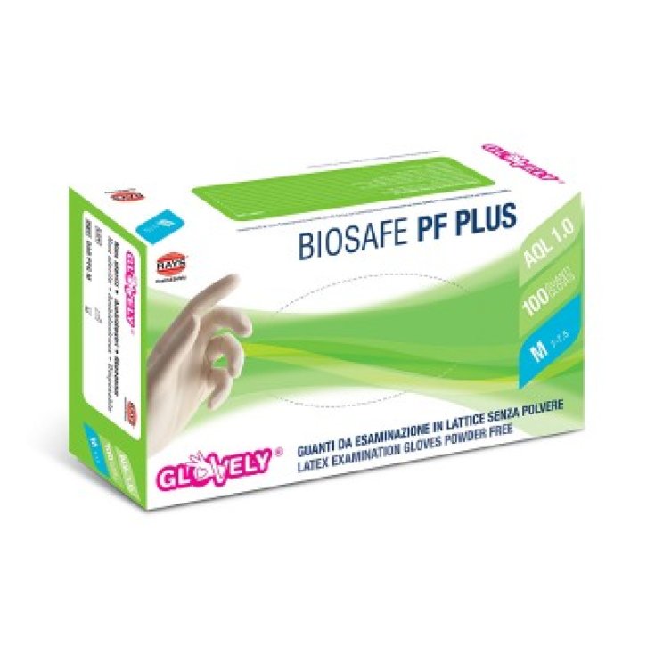 Biosafe PF Plus RAYS 100 Gants en latex non poudrés Taille M