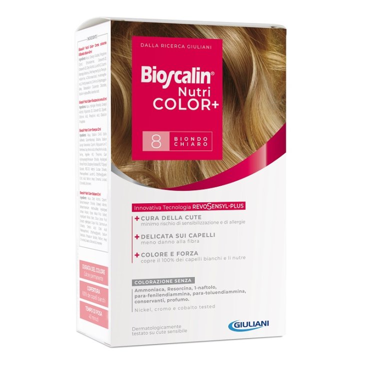 Bioscalin® NutriColor + 8 Blond Clair Giuliani 1 Kit