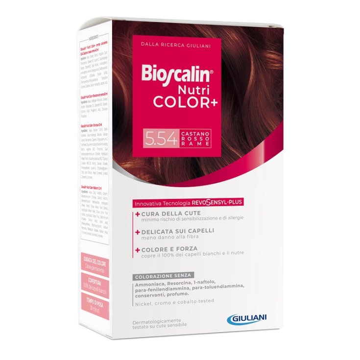 Bioscalin® NutriColor + 5.54 Marron Rouge Cuivré Giuliani 1 Kit