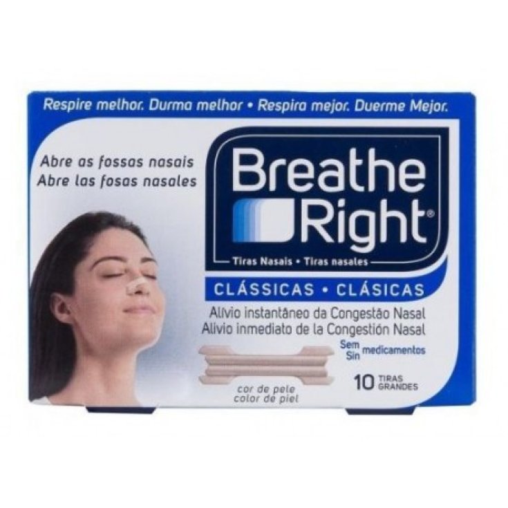 Breathe Right Classic 10 Patchs Nasaux