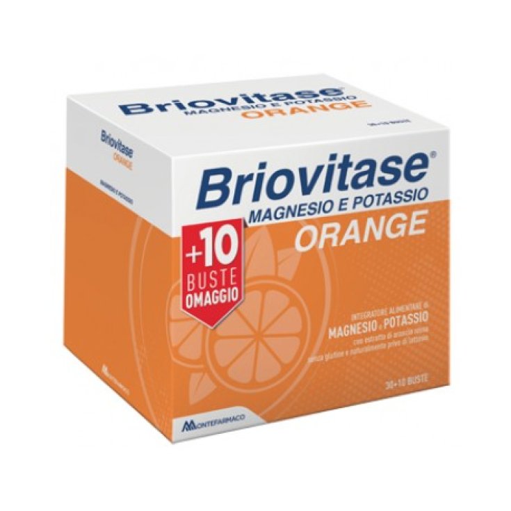 Briovitase® Magnésium Et Potassium Orange MONTEFARMACO 30 + 10 Sachets