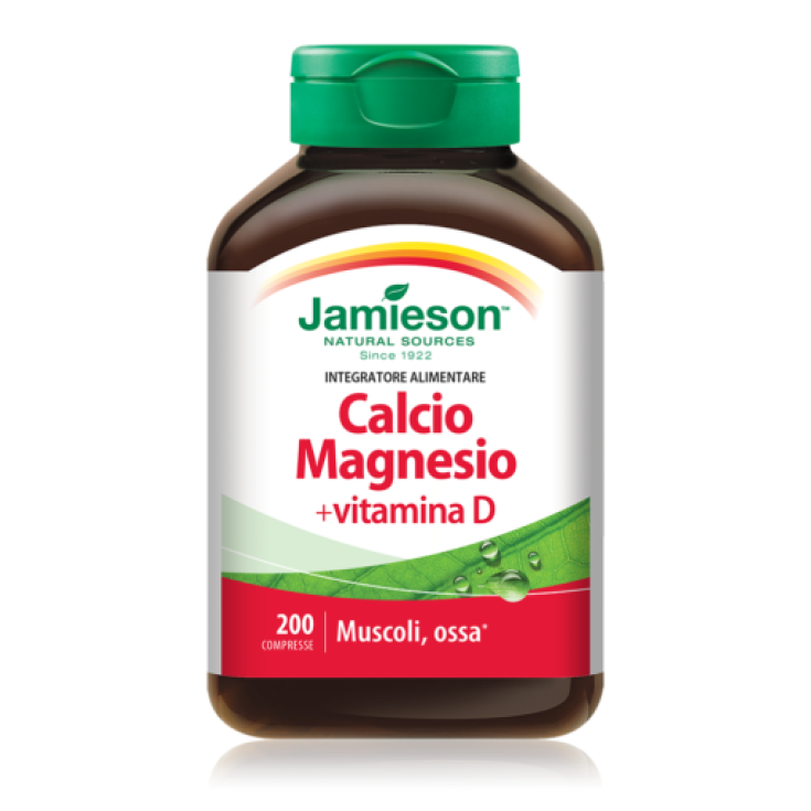 Calcium Magnésium Vitamine D Jamieson 200 Comprimés