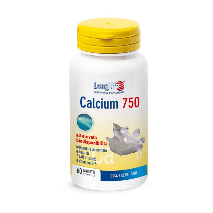 Calcium 750mg LongLife 60 Comprimés Enrobés