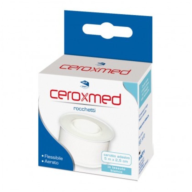 Pansement Adhésif Ceroxmed En Bobine En Tissu Blanc IBSA 5mx2,5cm