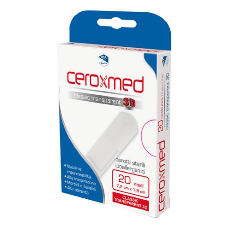 Ceroxmed Classic Transparent 3D IBSA 20 patchs moyens